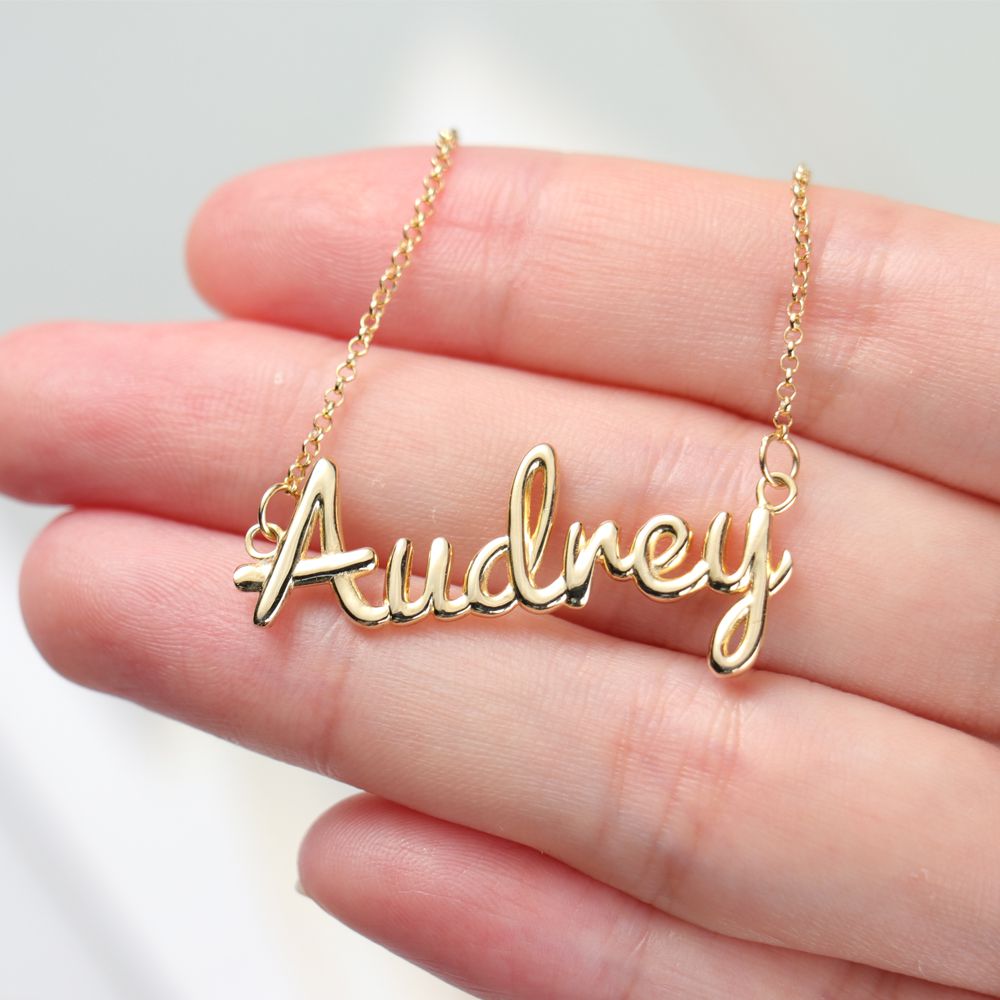 Custom 3D Gold Name Necklace